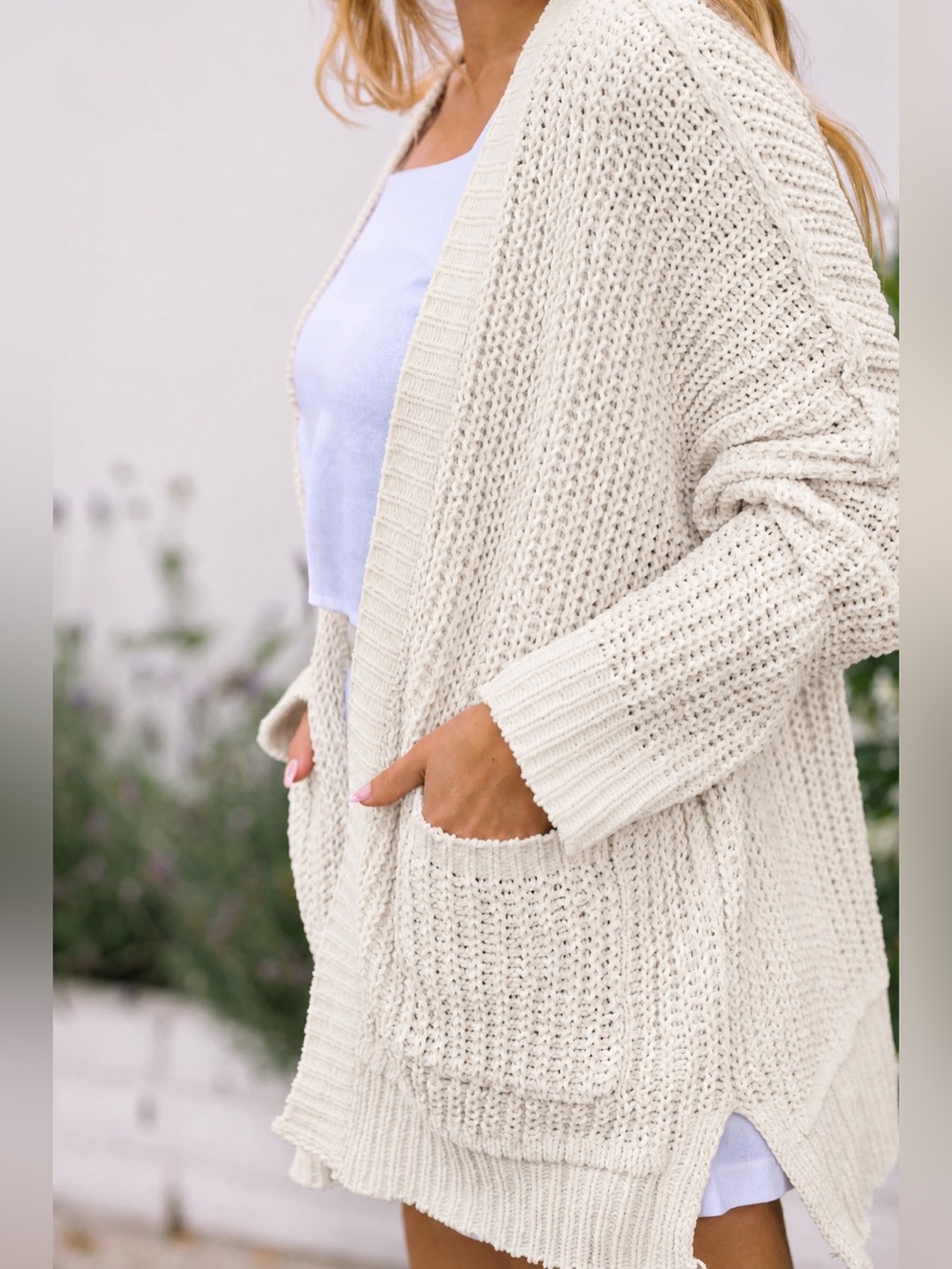 Universal Thread| Cream Open-Knit Chunky Cardigan
